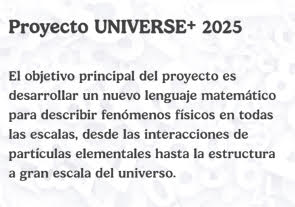 Proyecto UNIVERSE+ 2025, AMEXCID